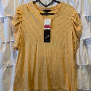 cute gold short sleeve